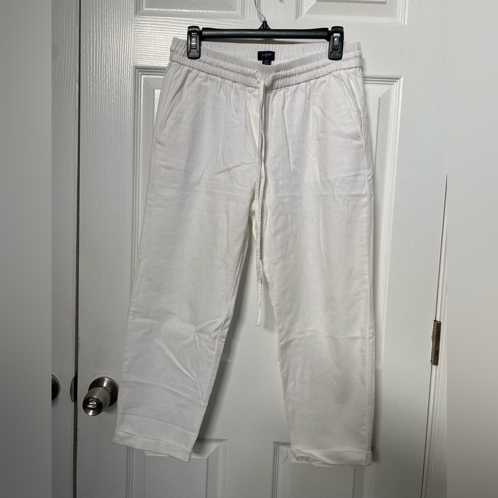 Petite J. Crew Linen Joggers